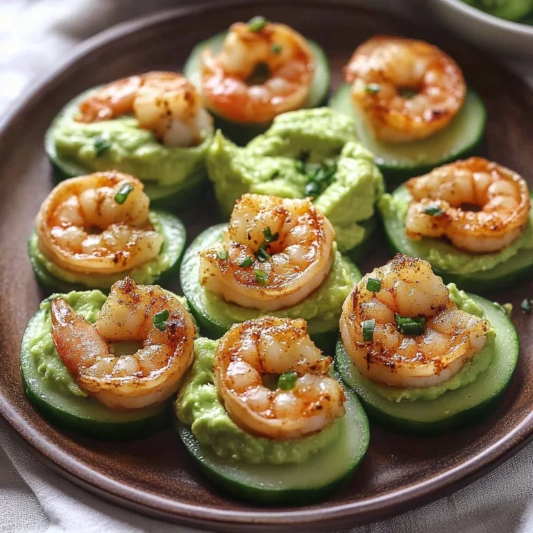 Shrimp cucumber bites served as a fresh appetizer on a platter