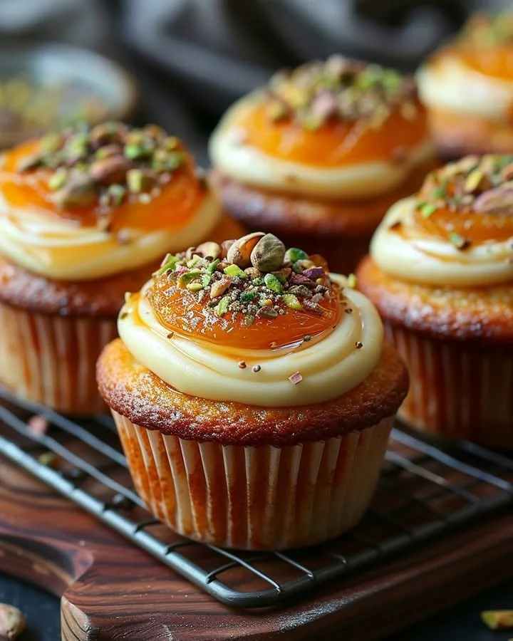 Delicious apricot pistachio truffles arranged on a decorative plate.