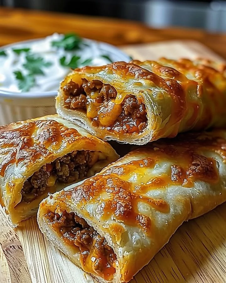 Plate of cheesy taco sticks served with salsa dipping sauce.