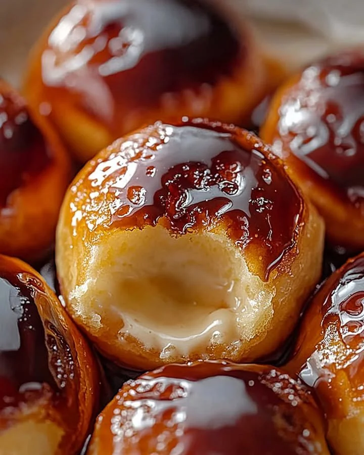 Delicious Crème Brûlée Donuts with caramelized sugar topping and creamy filling