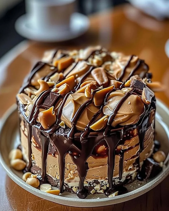 Decadent chocolate peanut butter dessert indulgence