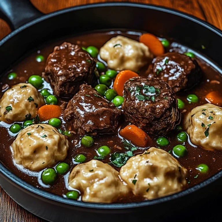 Delicious ground beef dumplings served in a steaming bowl.