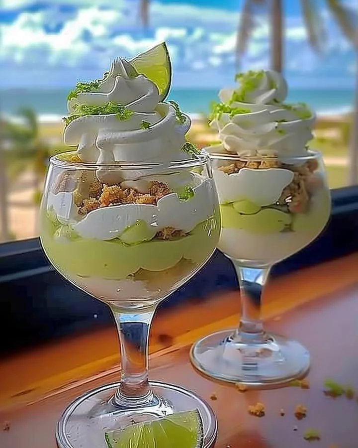 Delicious Key Lime Pie Cheesecake Piña Colada dessert with a tropical twist