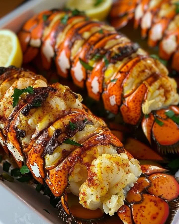 Gourmet lobster tails ready to be served for a quick and elegant meal