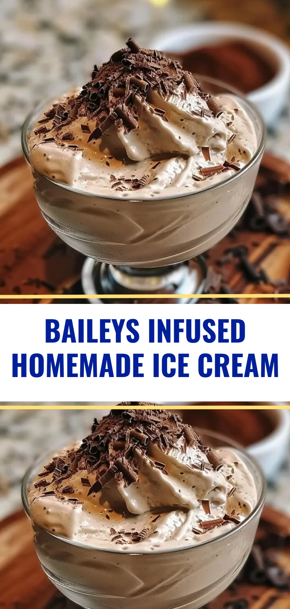 Baileys Infused Homemade Ice Cream