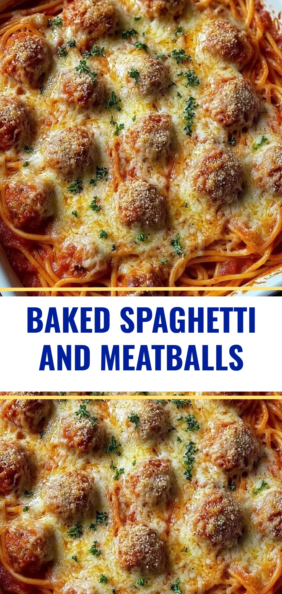Baked Spaghetti and Meatballs
