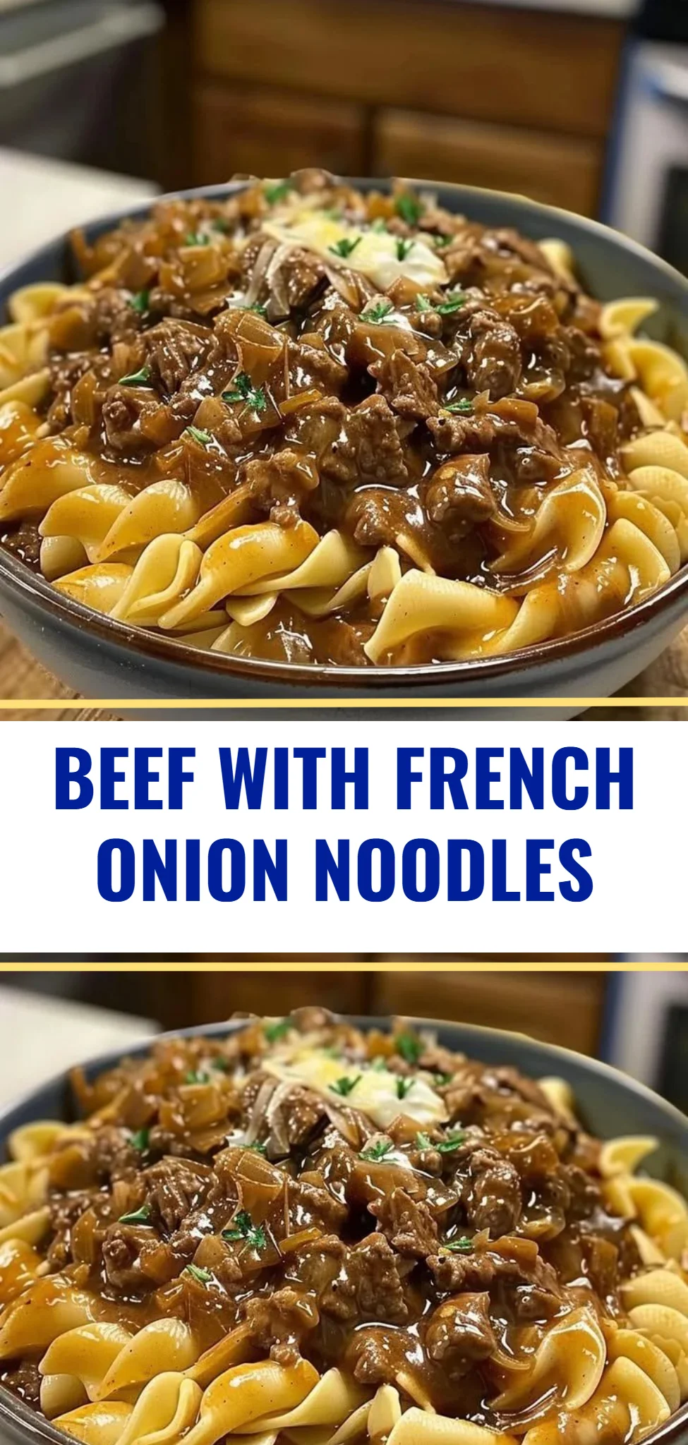 Beef with French Onion Noodles
