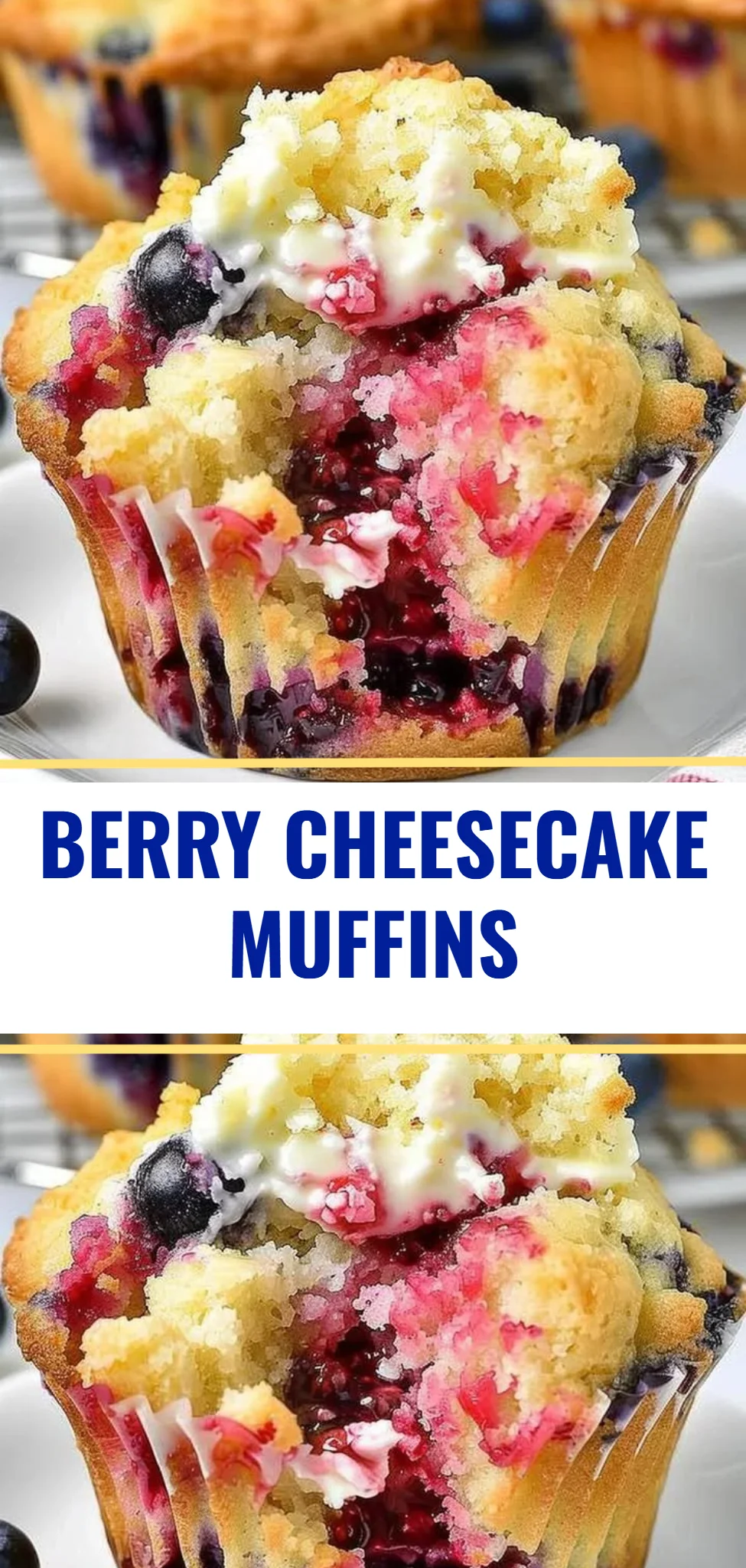 Berry Cheesecake Muffins