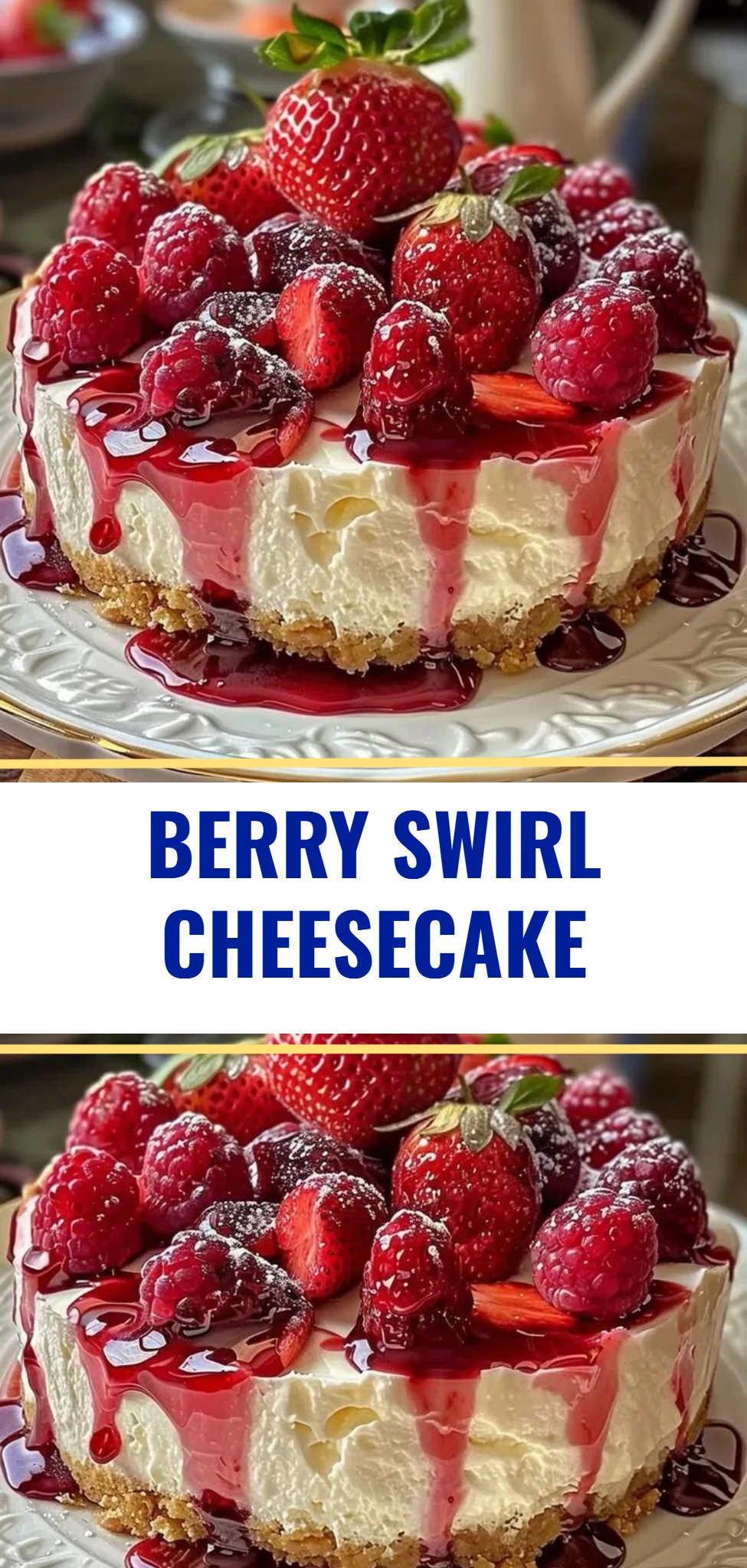Berry Swirl Cheesecake