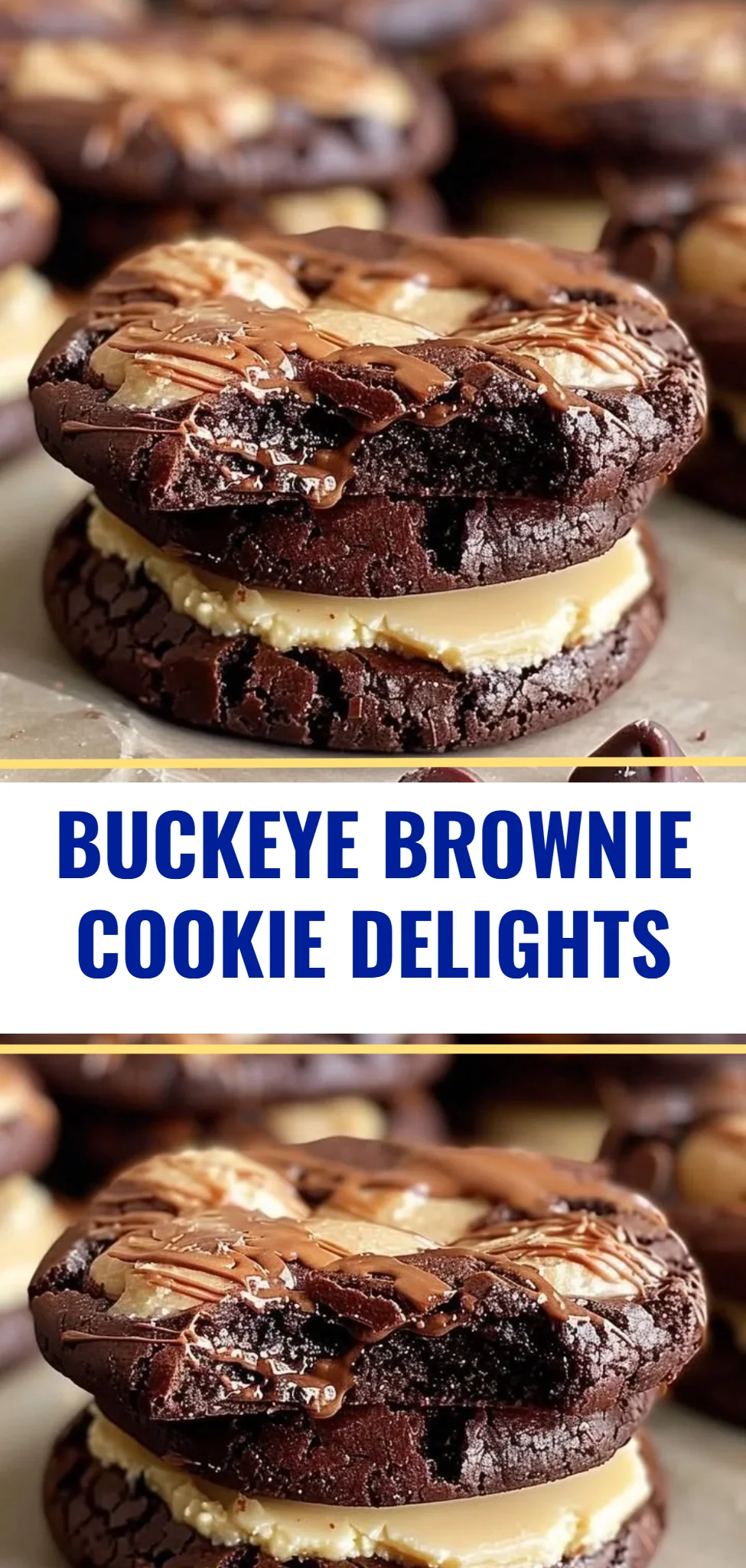 Buckeye Brownie Cookie Delights