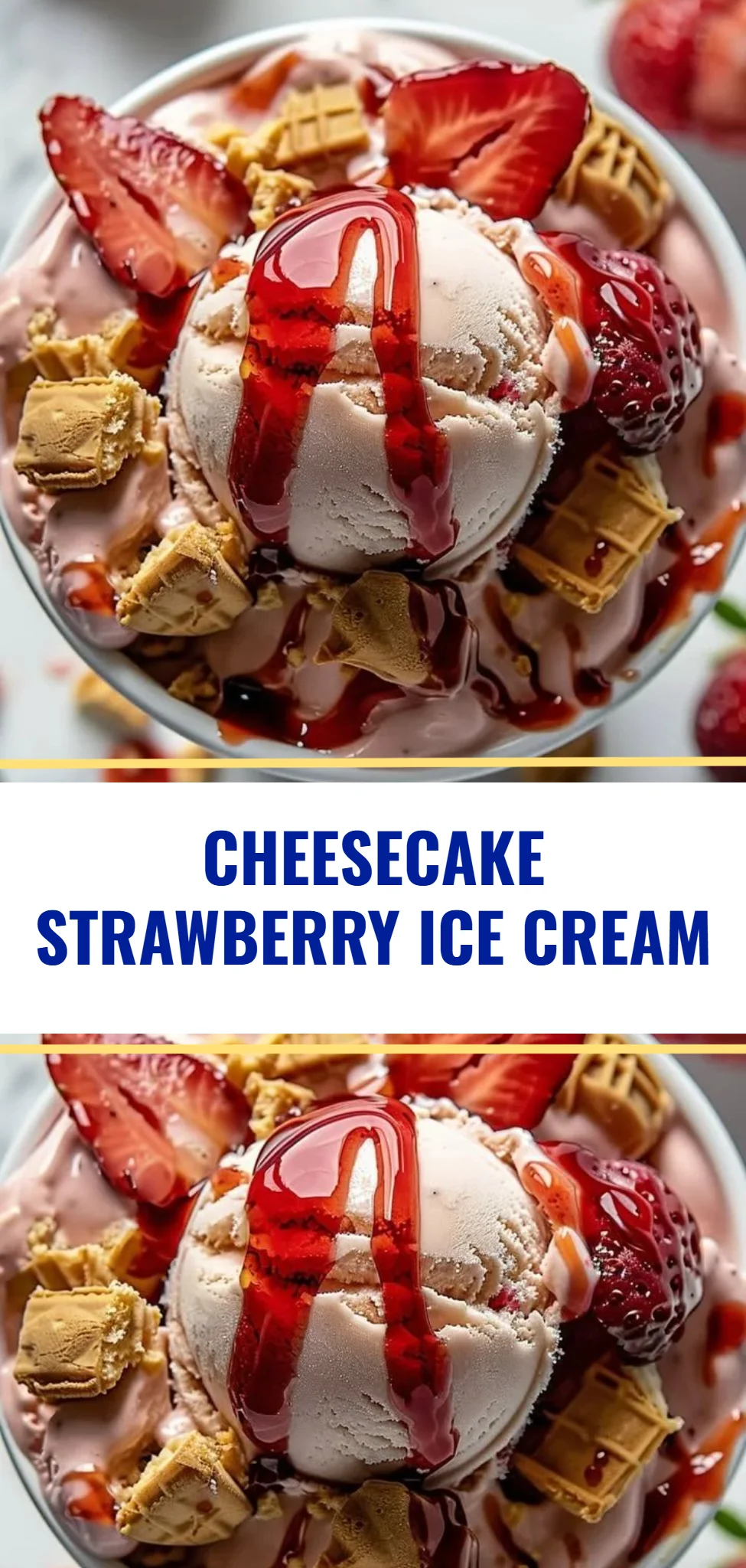 Cheesecake Strawberry Ice Cream