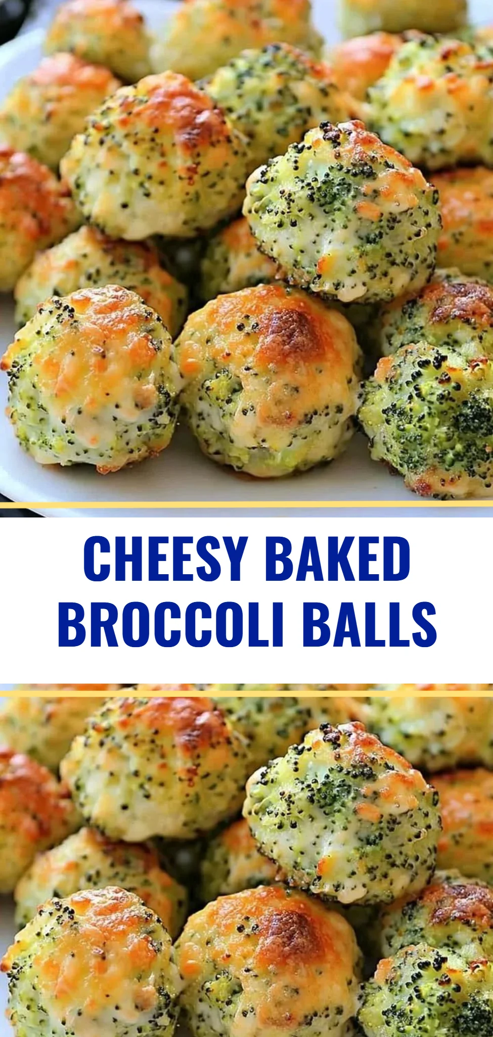 Cheesy Baked Broccoli Balls