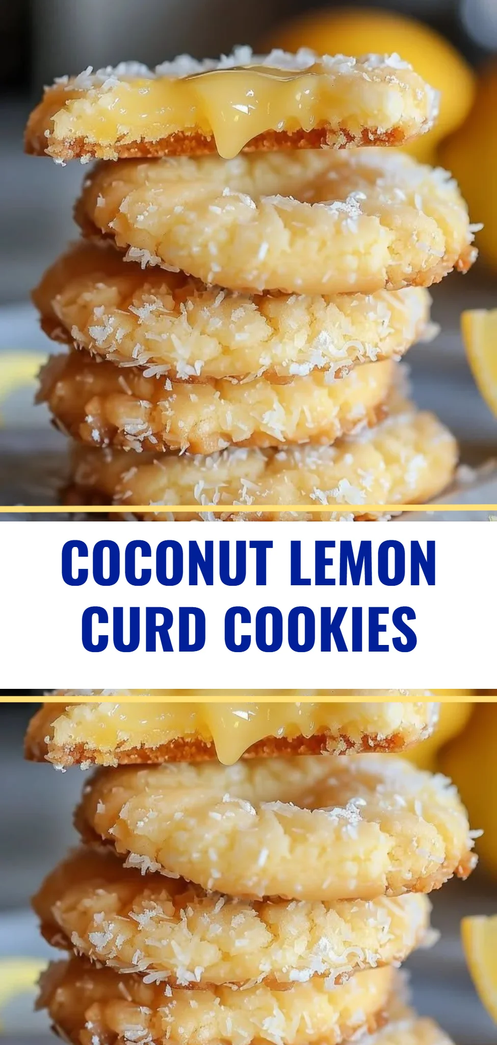 Coconut Lemon Curd Cookies