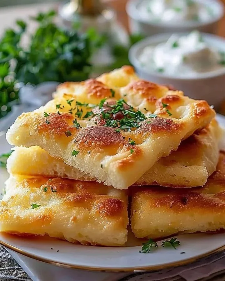 Delicious Cottage Cheese Cloudbread Delight on a rustic wooden table.