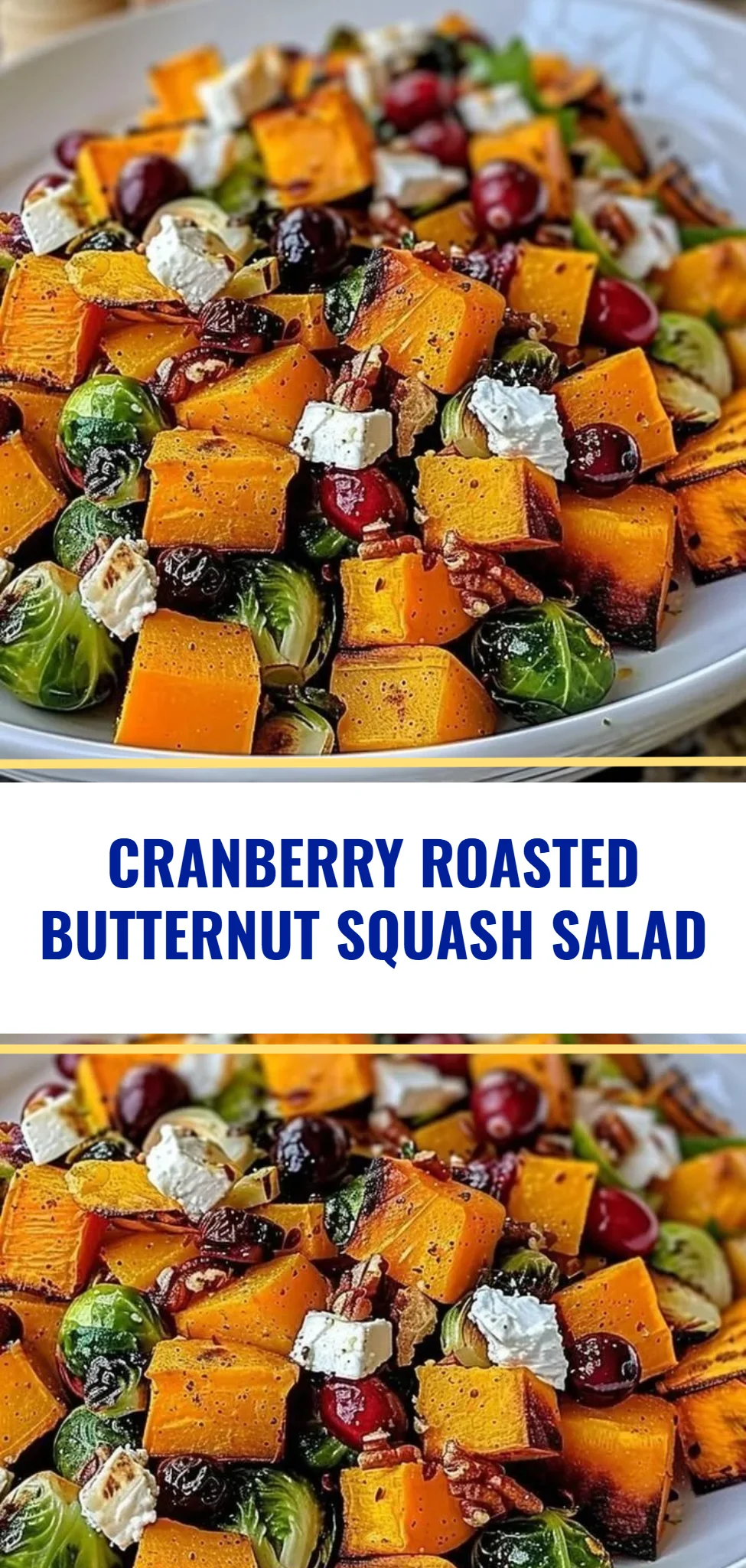 Cranberry Roasted Butternut Squash Salad