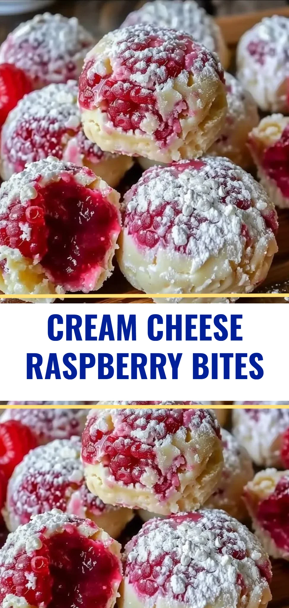 Cream Cheese Raspberry Bites