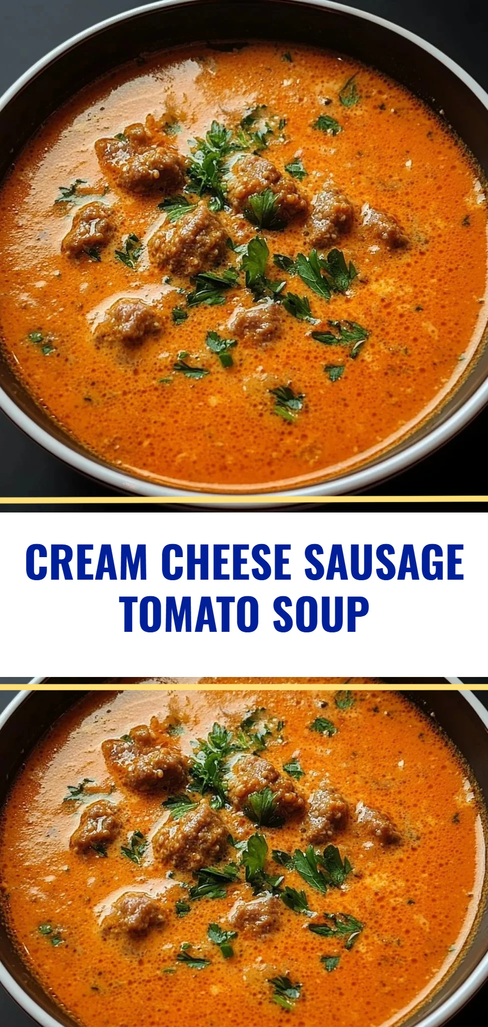 Cream Cheese Sausage Tomato Soup