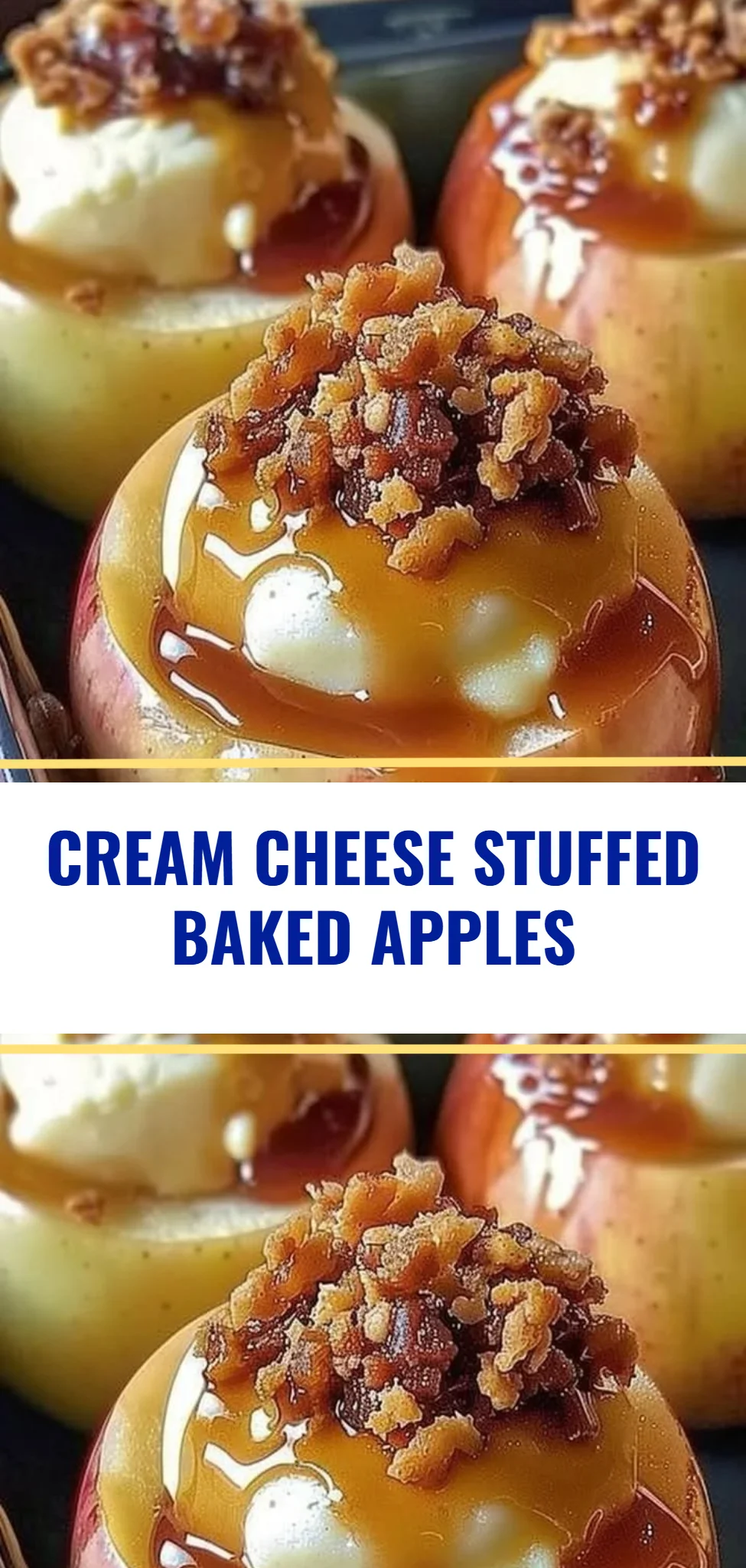 Cream Cheese Stuffed Baked Apples