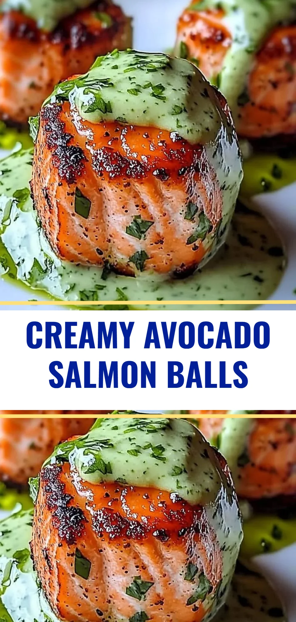 Creamy Avocado Salmon Balls
