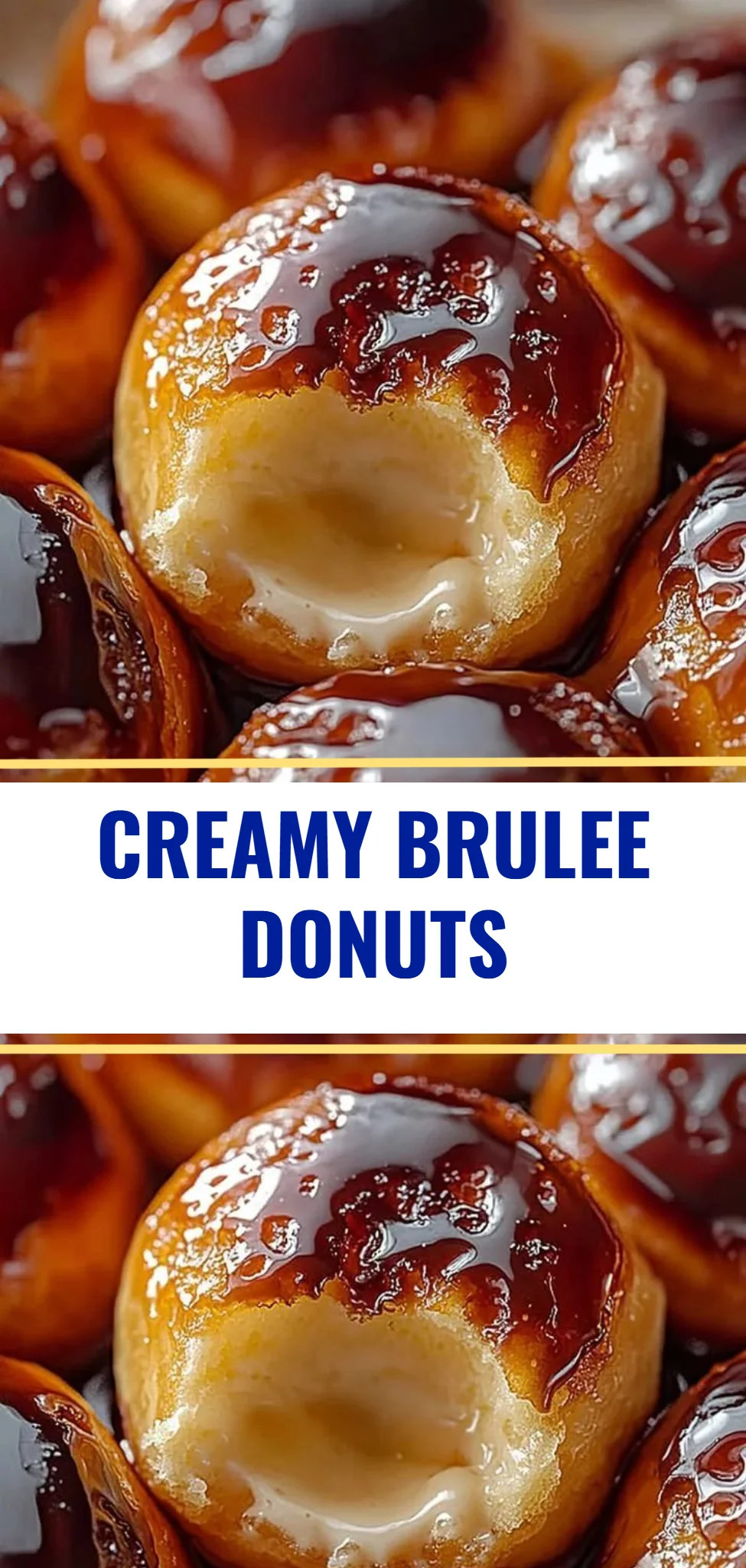 Creamy Brulee Donuts