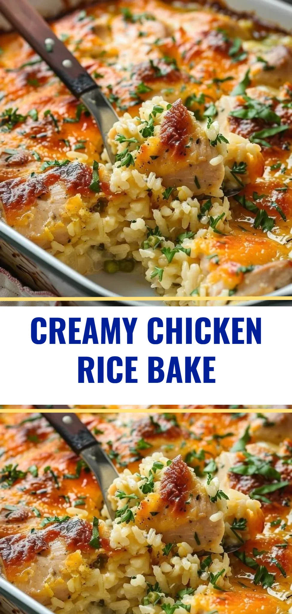 Creamy Chicken Rice Bake