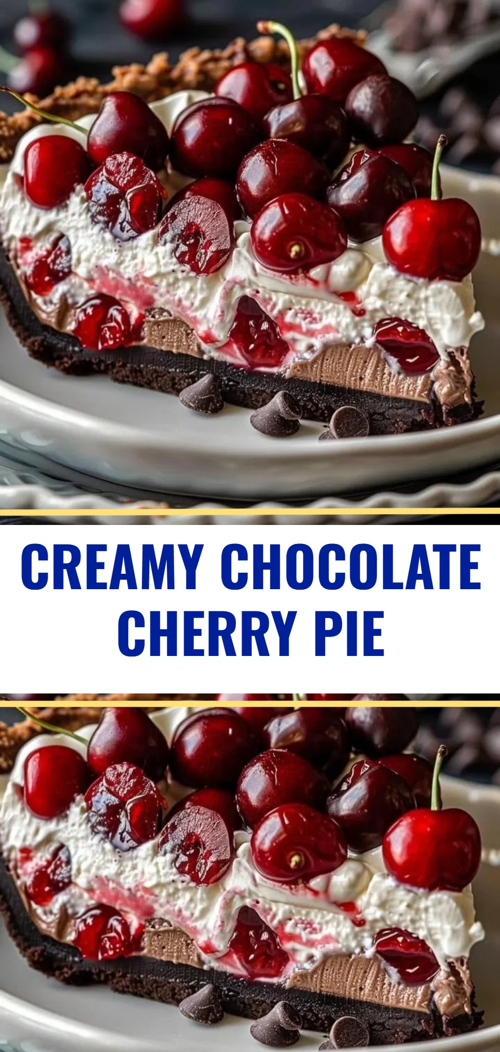 Creamy Chocolate Cherry Pie