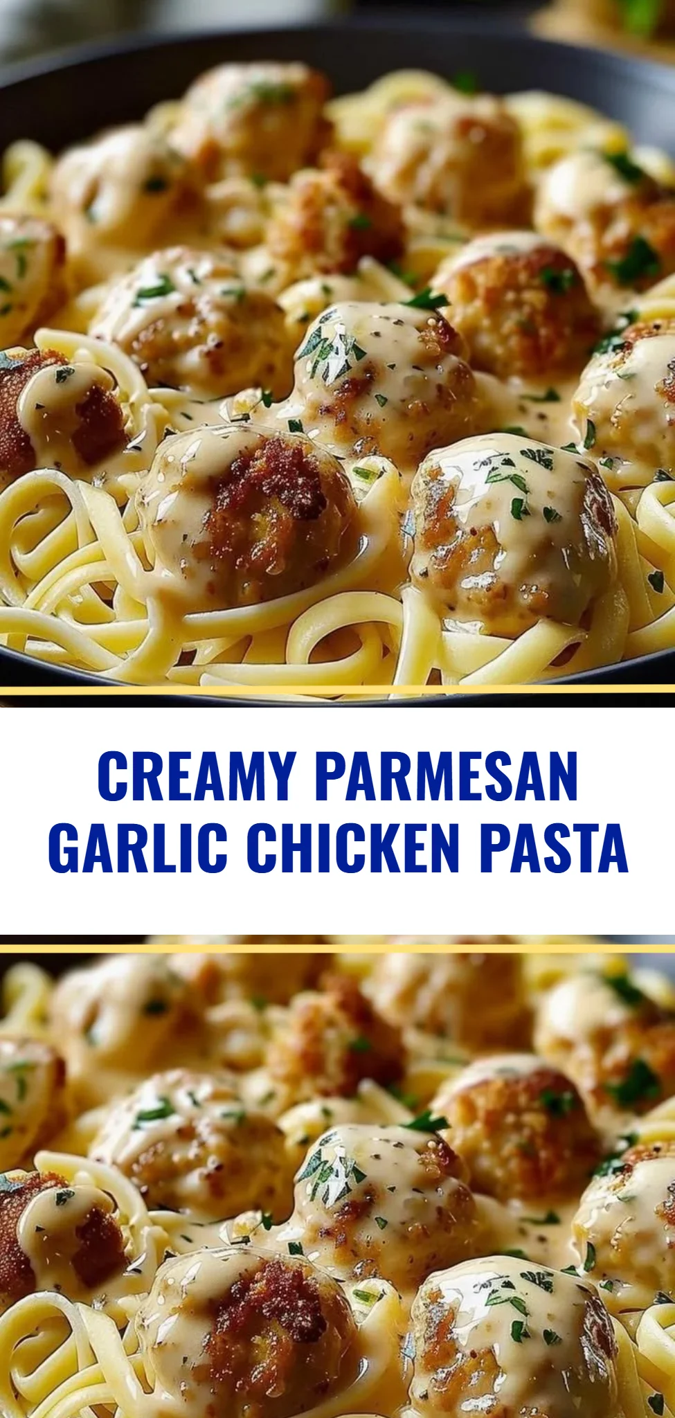 Creamy Parmesan Garlic Chicken Pasta