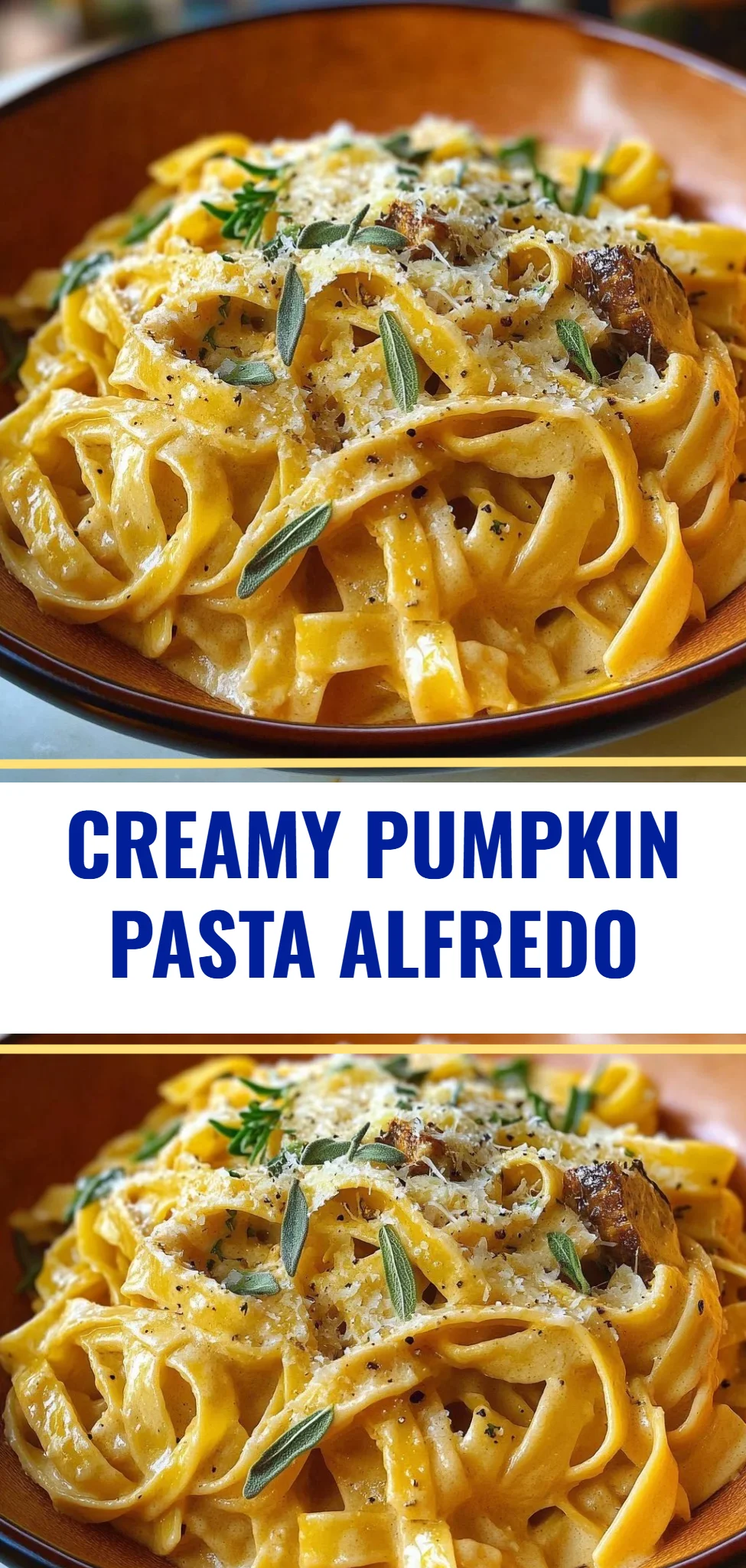 Creamy Pumpkin Pasta Alfredo
