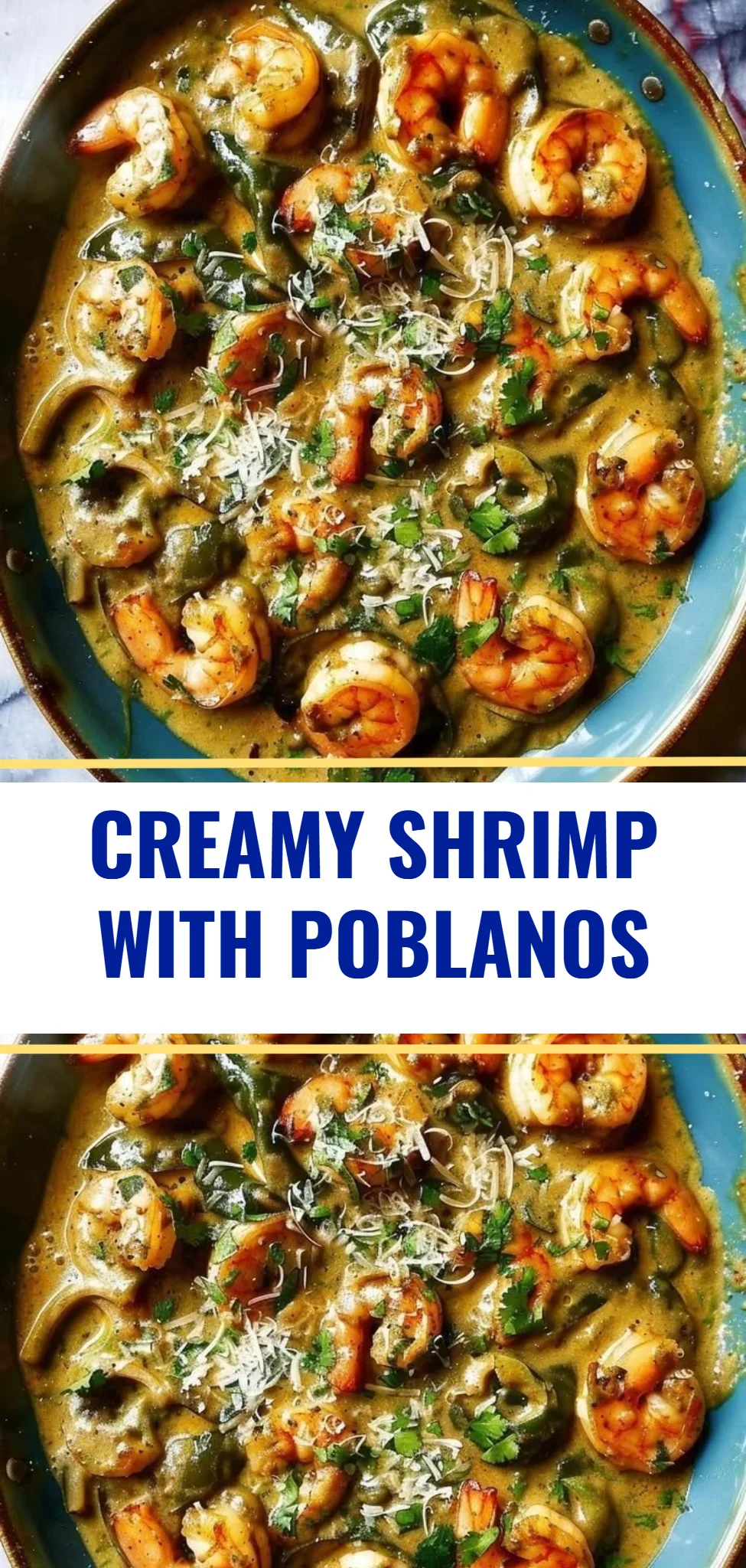 Creamy Shrimp with Poblanos