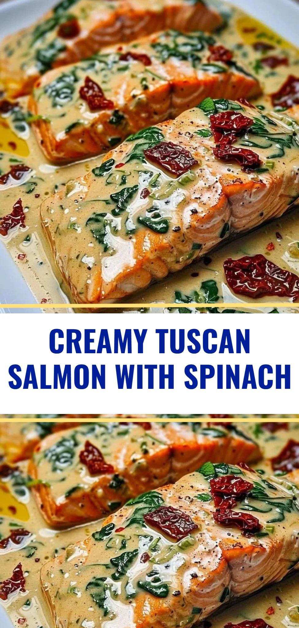 Creamy Tuscan Salmon with Spinach