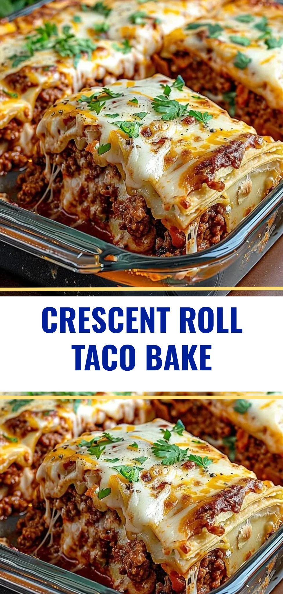Crescent Roll Taco Bake