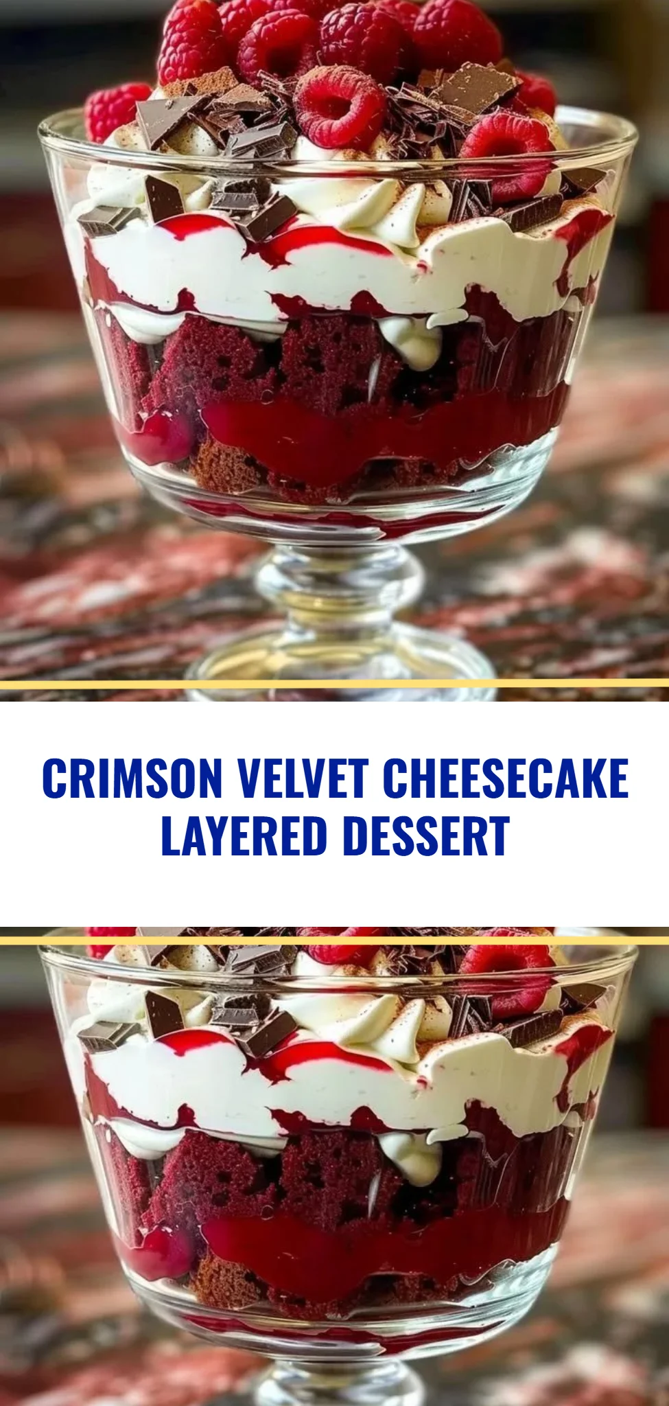Crimson Velvet Cheesecake Layered Dessert