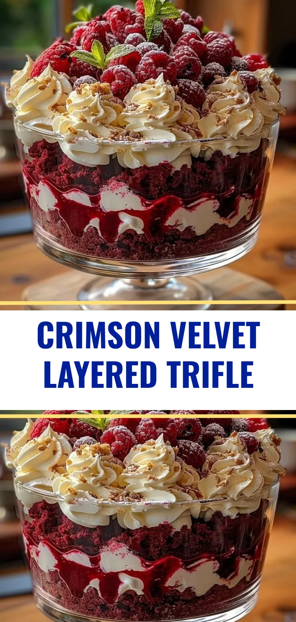 Crimson Velvet Layered Trifle