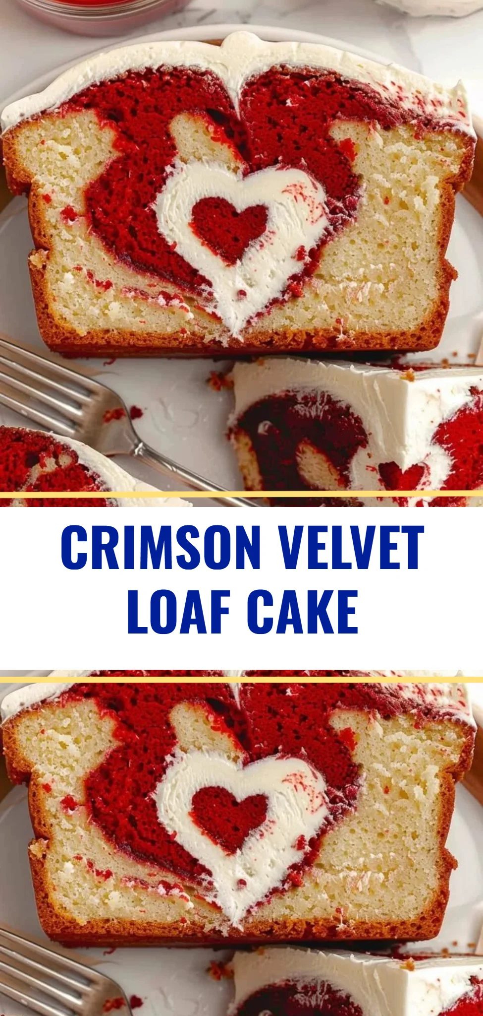 Crimson Velvet Loaf Cake