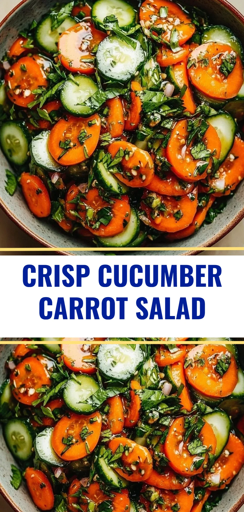 Crisp Cucumber Carrot Salad