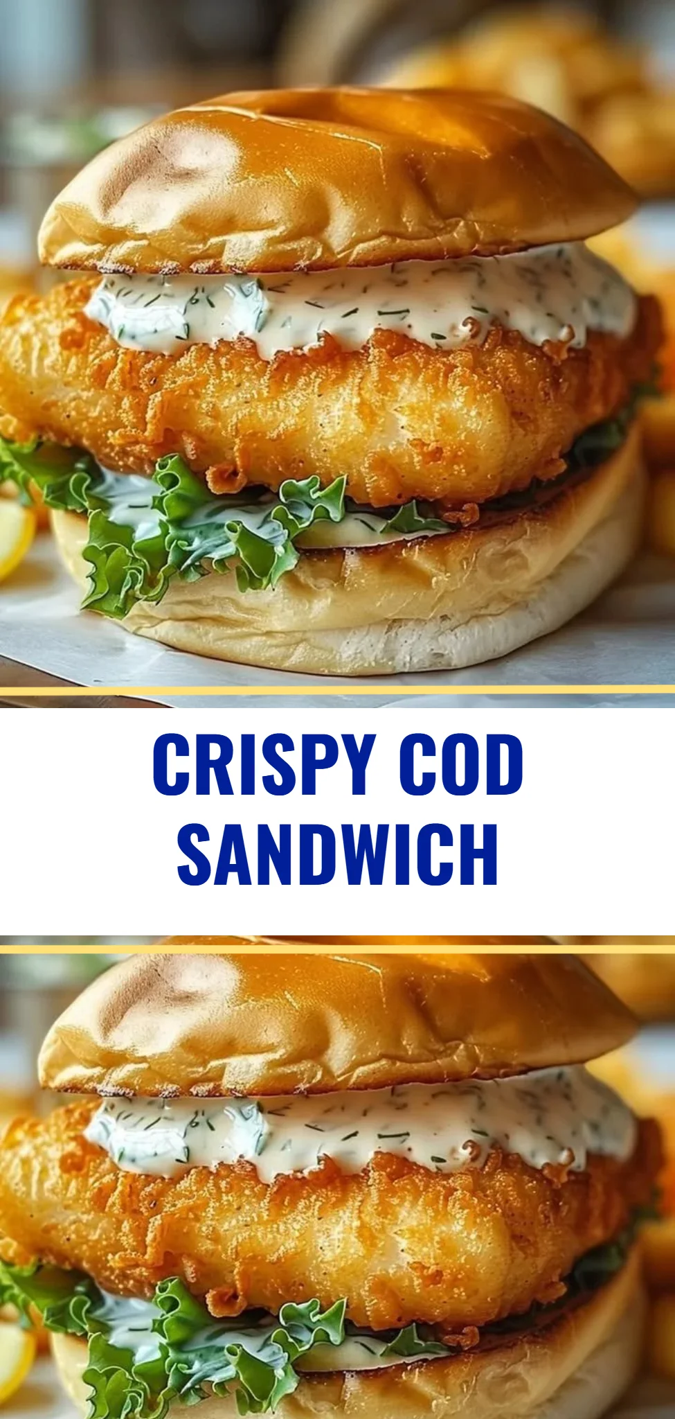Crispy Cod Sandwich