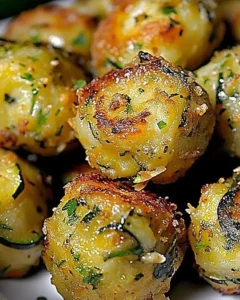 Crispy garlic zucchini bites served as a tempting appetizer.
