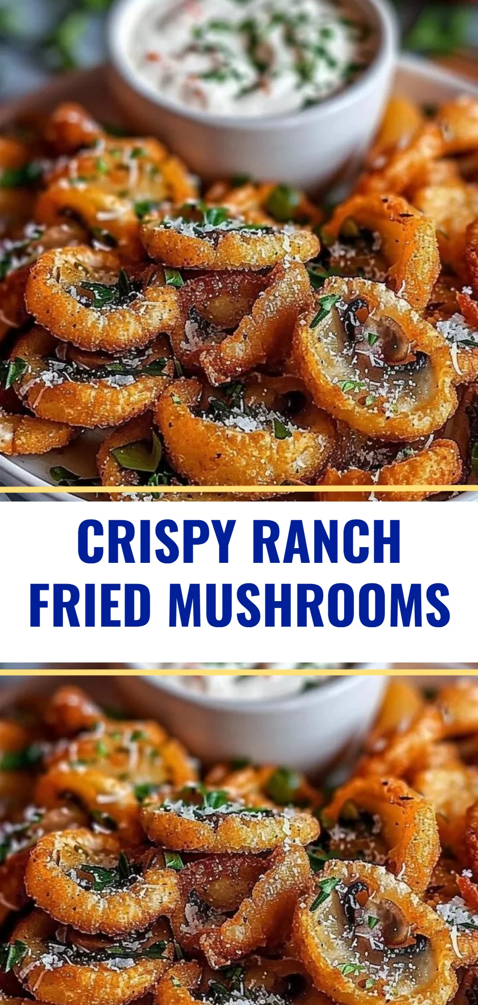 Crispy Ranch Fried Mushrooms