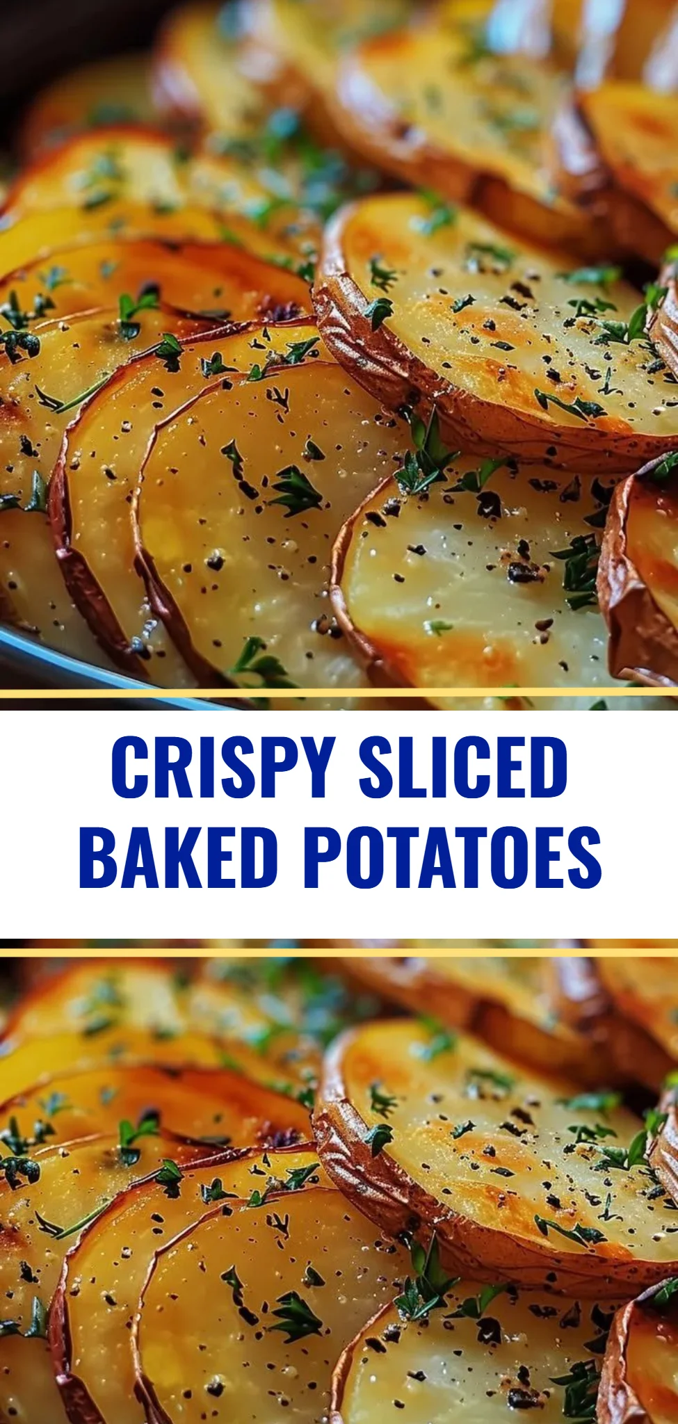 Crispy Sliced Baked Potatoes