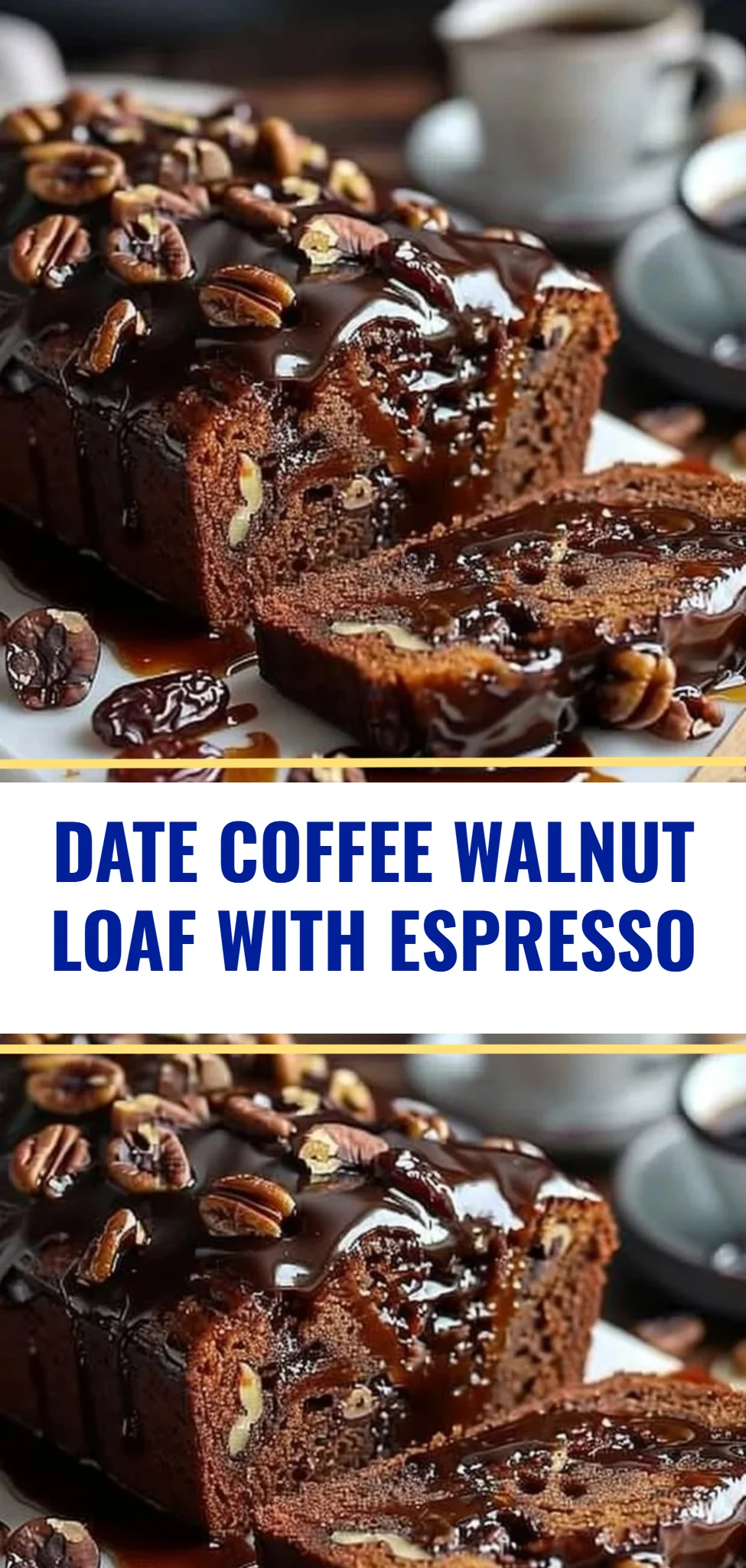 Date Coffee Walnut Loaf with Espresso