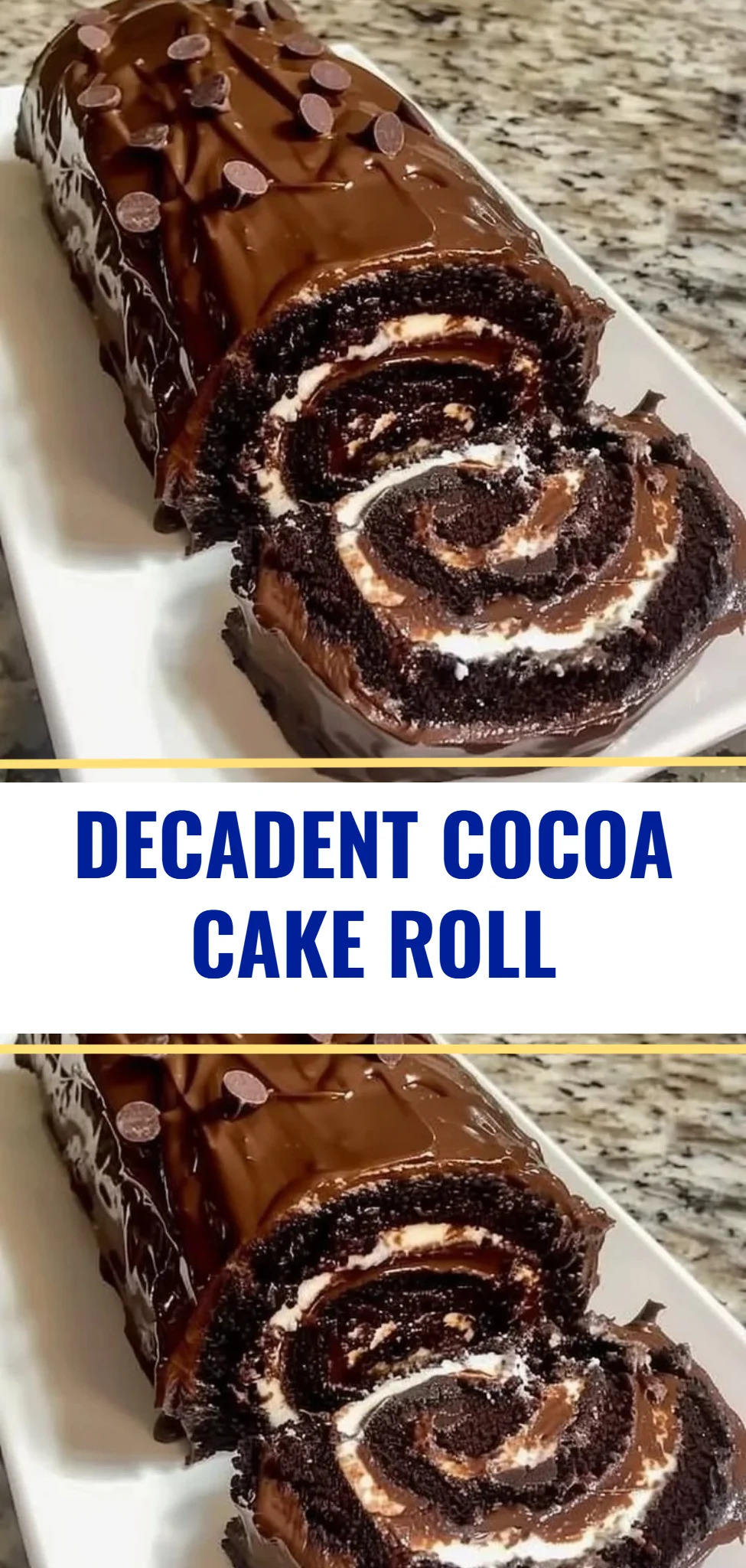 Decadent Cocoa Cake Roll