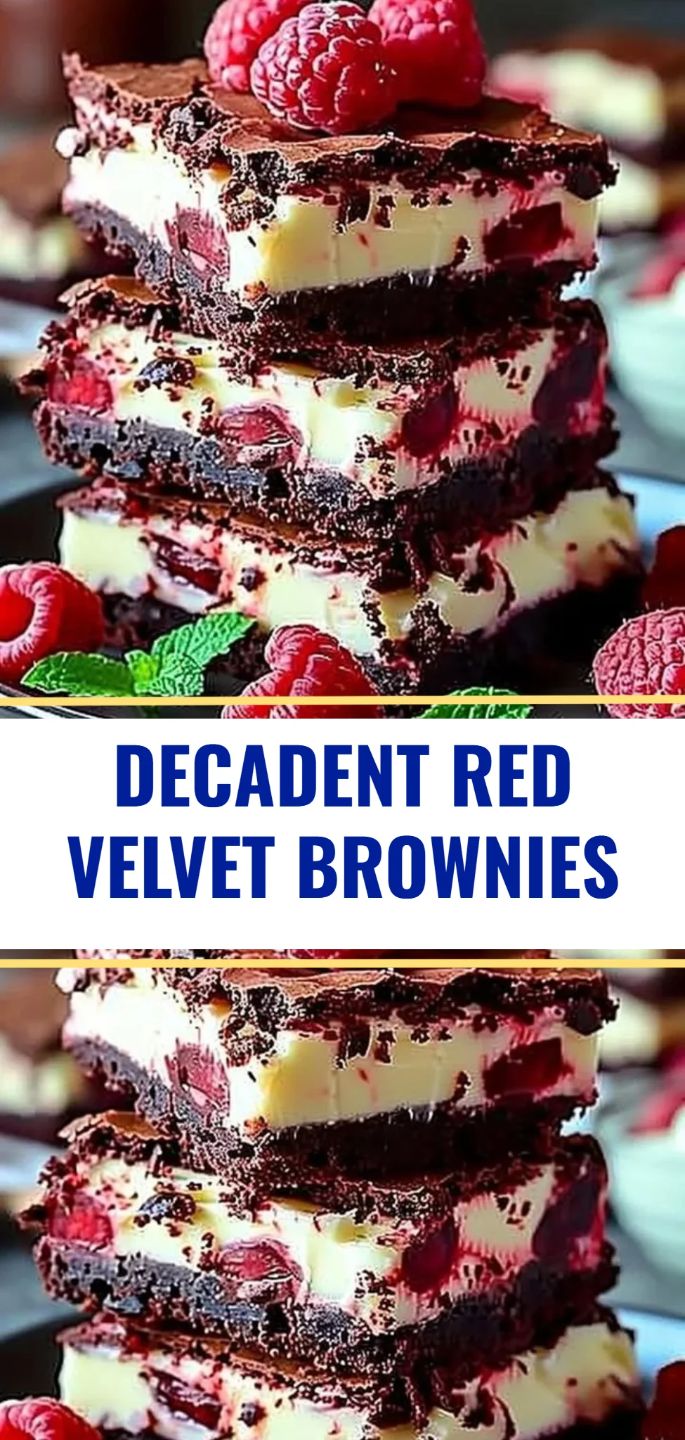 Decadent Red Velvet Brownies
