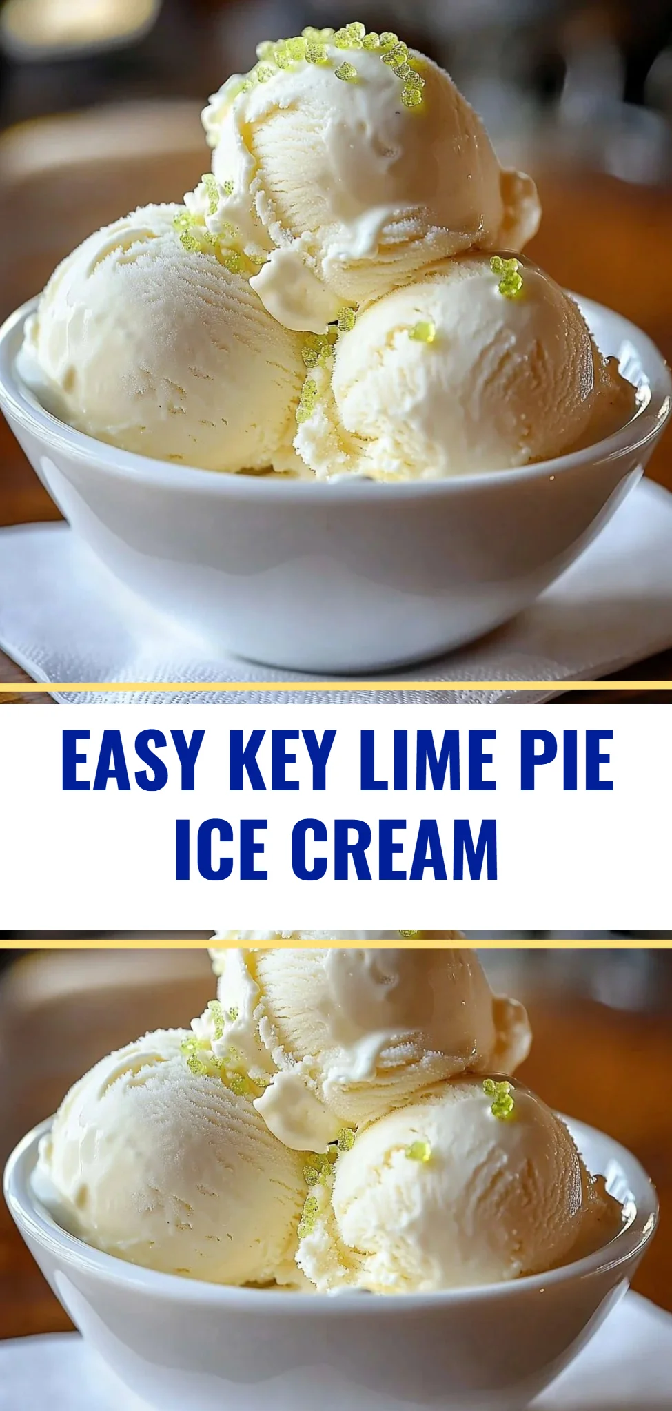 Easy Key Lime Pie Ice Cream