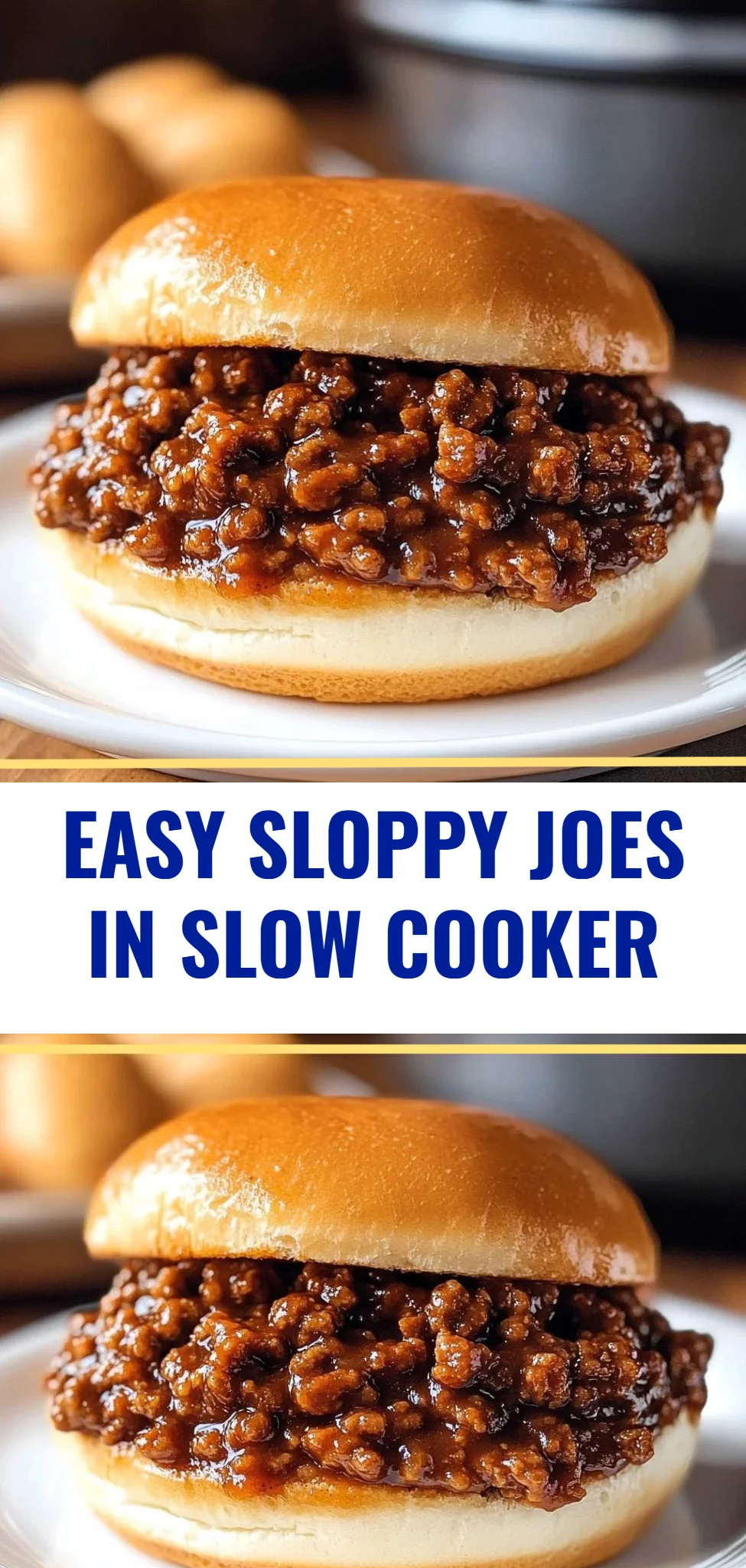 Easy Sloppy Joes in Slow Cooker