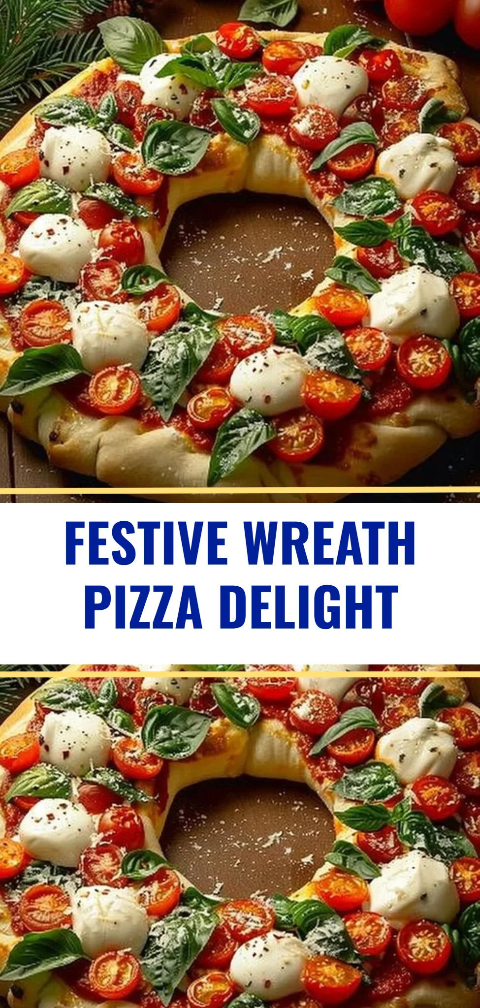 Festive Wreath Pizza Delight