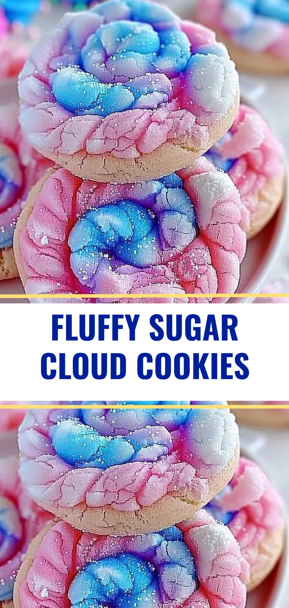 Fluffy Sugar Cloud Cookies