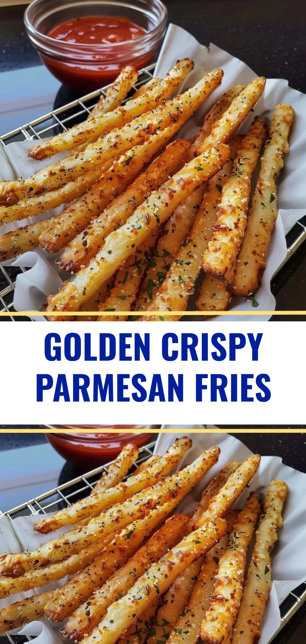 Golden Crispy Parmesan Fries