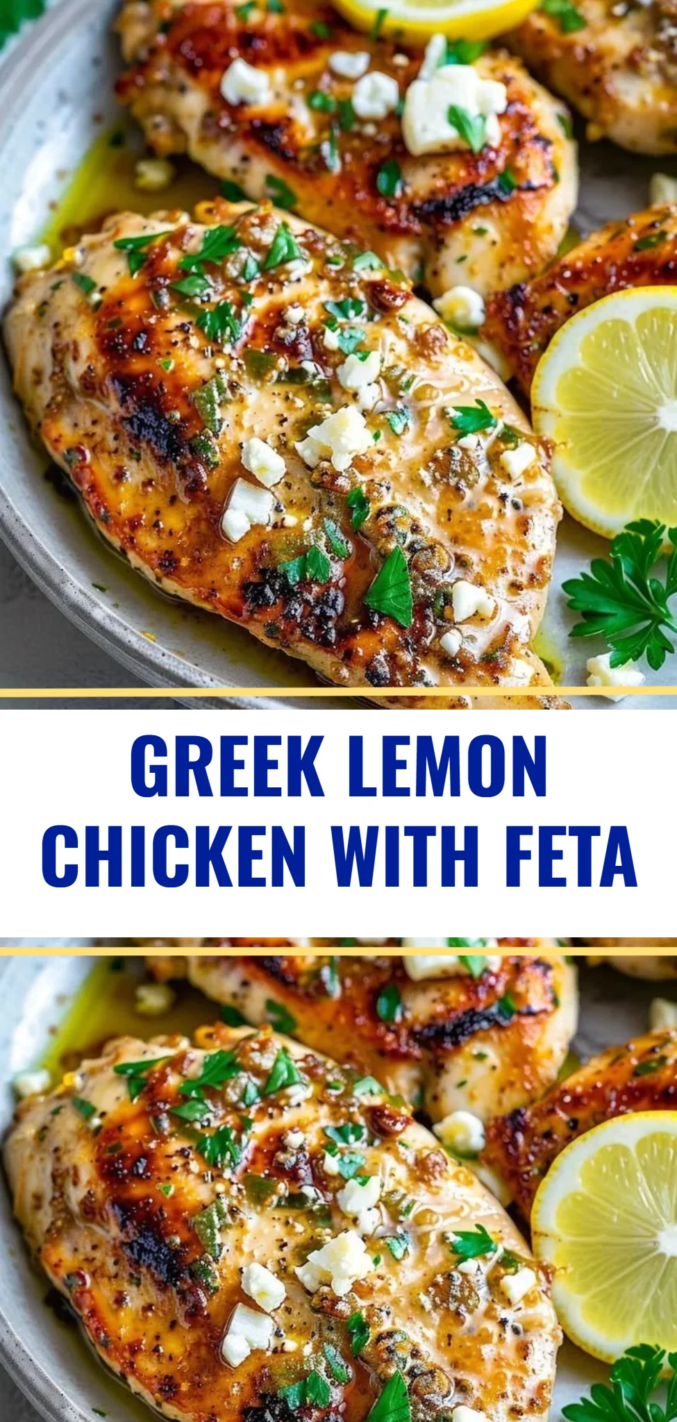 Greek Lemon Chicken with Feta