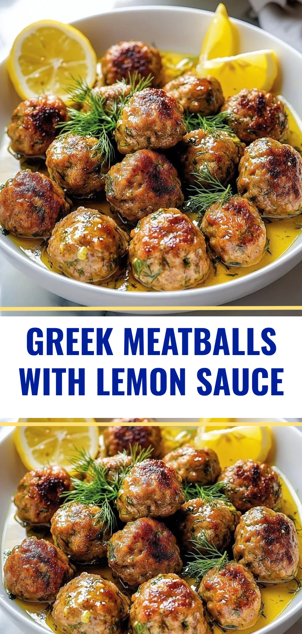 Greek Meatballs with Lemon Sauce