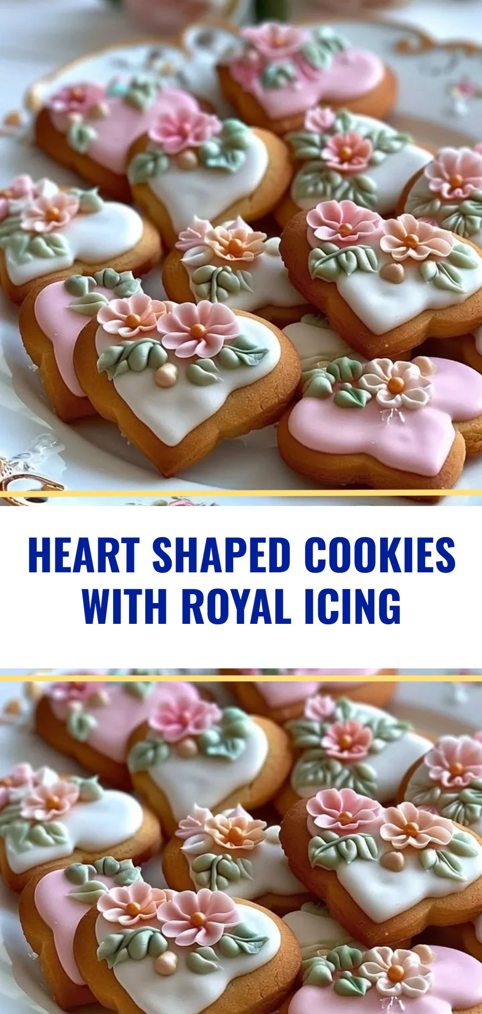 Heart Shaped Cookies with Royal Icing